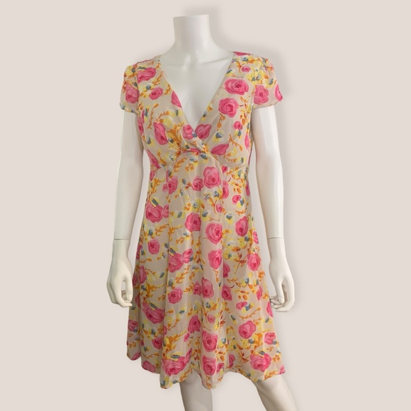 Betsey Johnson Dresses & Skirts - CLEARANCE Betsey Johnson Floral Midi Dress Size 14 Like New